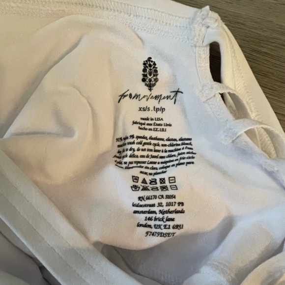 NWOT Free People Good Karma Tennis Dress White XS/S - Picture 9 of 10